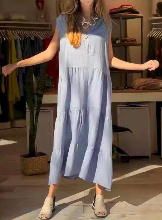 Lily™ Zomerjurk | Elegante katoenen linnen jurk - Campor NL